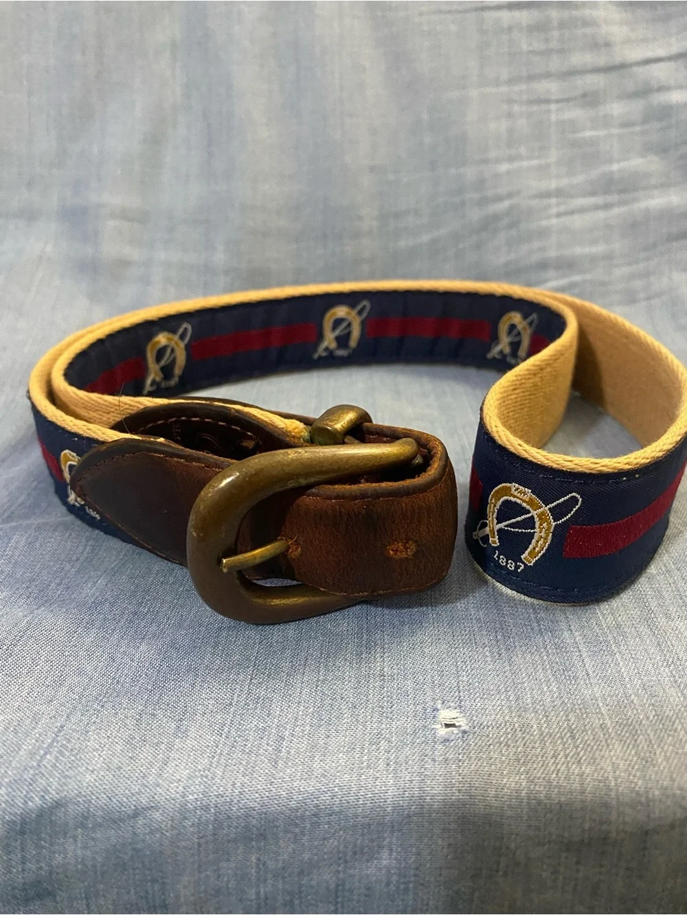 Vintage YRI Myopia Hunt Club Belt Size 40